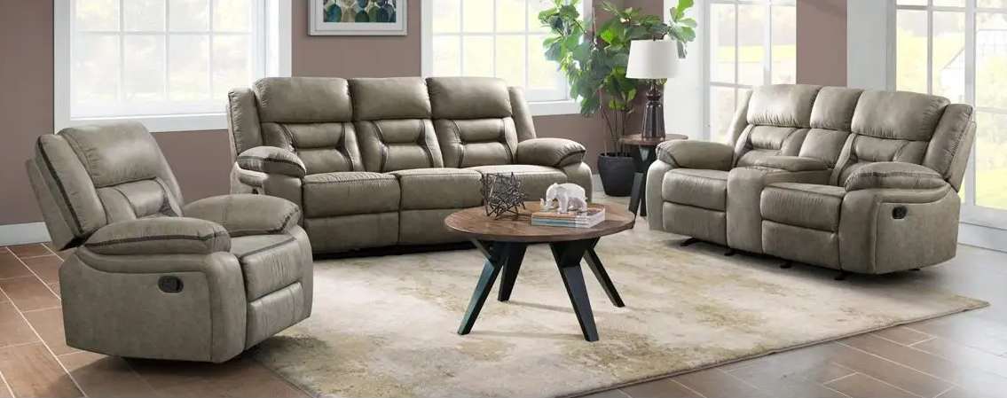 Living room with sofas and coffee table.